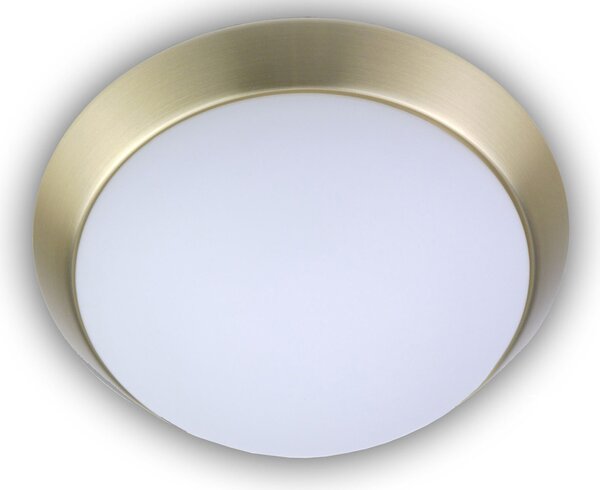 Luce da corridoio Illuminazione da corridoio Ciotola da soffitto rotonda Ø45cm in vetro opalino ottone opaco NUOVO