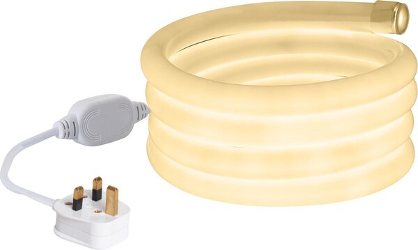Striscia LED neon dimmerabile 220V bianco neutro rotonda 360° 9W/m taglio 100cm IP67 su misura 2 m