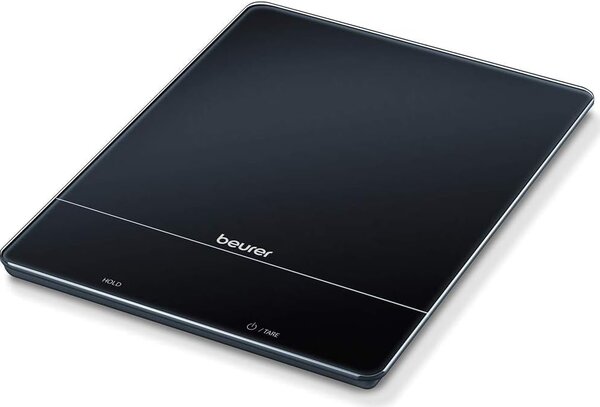 Beurer Bilancia da Cucina digitale elettronica Portata max 15 kg display LED in Vetro colore Nero - 155300 KS34XL