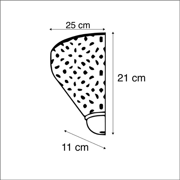 Applique da parete in acciaio orientale - Sinbad