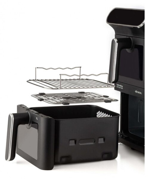 Ariete Friggitrice ad Aria Doppio Cestello Verticale Capacit 11 Litri Potenza 2460 Watt con Timer e Ciotola Antiaderente colore Nero - 00C464000AR
