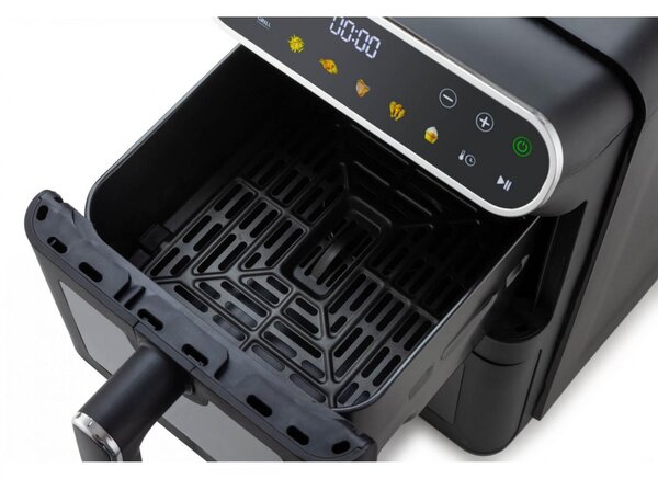 Ariete Friggitrice ad Aria Doppio Cestello Verticale Capacit 11 Litri Potenza 2460 Watt con Timer e Ciotola Antiaderente colore Nero - 00C464000AR