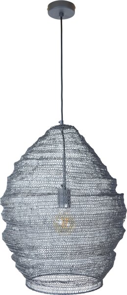 Lampada a sospensione Mesh, diametro 47 cm x 60 cm, nera