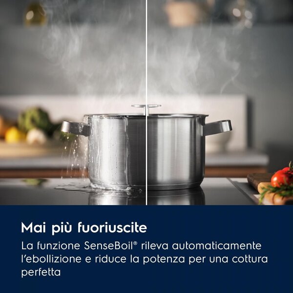 Electrolux Piano Cottura a Induzione 4 Fuochi 60 cm con Comandi Touch materiale Vetroceramica colore Nero - KIS62453I