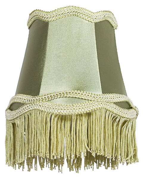 Paralume in tessuto verde 12 cm - Granny