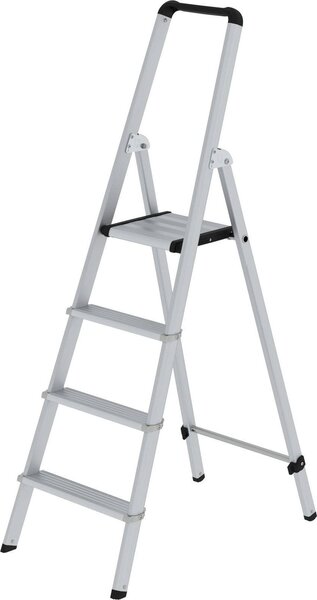 Scaletta ML, accesso unilaterale, alluminio anodizzato, 4 gradini