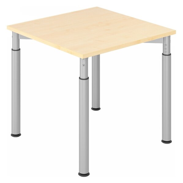 HAMMERBACHER YS08 höhenverstellbarer Schreibtisch ahorn quadratisch
