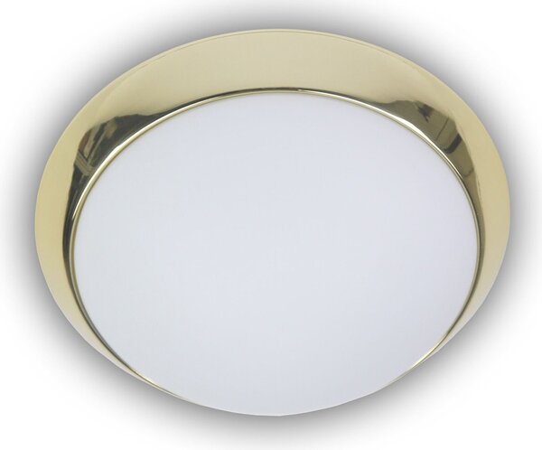 Plafoniera di design per camera da letto lampada rotonda Ø35cm anello decorativo ottone