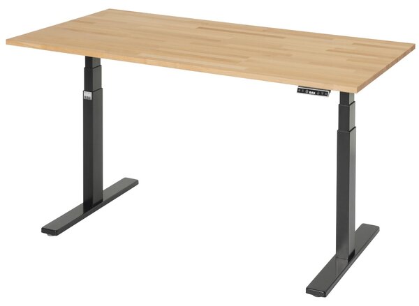 Scrivania adlatus 100 1500x800x650-1300 B-top nero