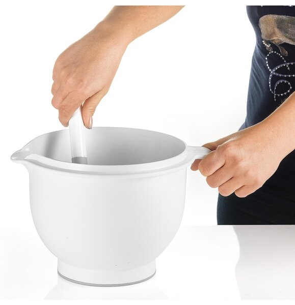 Mescolatore da 2 Lt �18,5x23,5xh15 cm - 2000 cc colore bianco con manico ergonomico