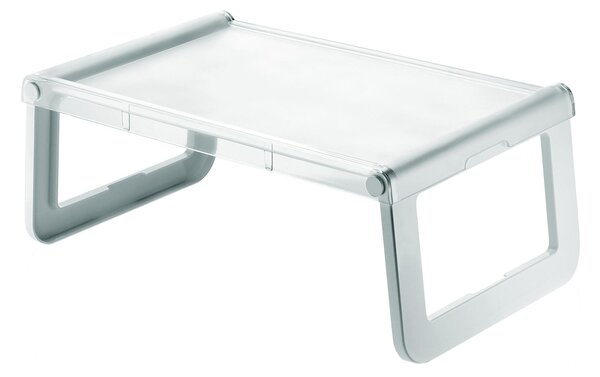 Guzzini Vassoio da letto Jolly 58x35xh23 cm Multiuso richiudibile in Polimetilmetacrilato Trasparente