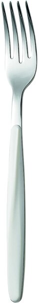 Forchette My Fusion Set 6 pezzi in acciaio inox 18/10 (AISI 304) manico in ABS bianco lavabili in lavastoviglie