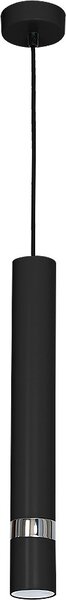 Lampada a sospensione a sospensione nero grigio argento 1 luce GU10 25W design moderno cilindro tavolo da pranzo soggiorno