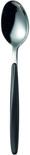 Cucchiaio My Fusion Set 6 pezzi in acciaio inox 18/10 (AISI 304) manico in ABS nero lavabili in lavastoviglie