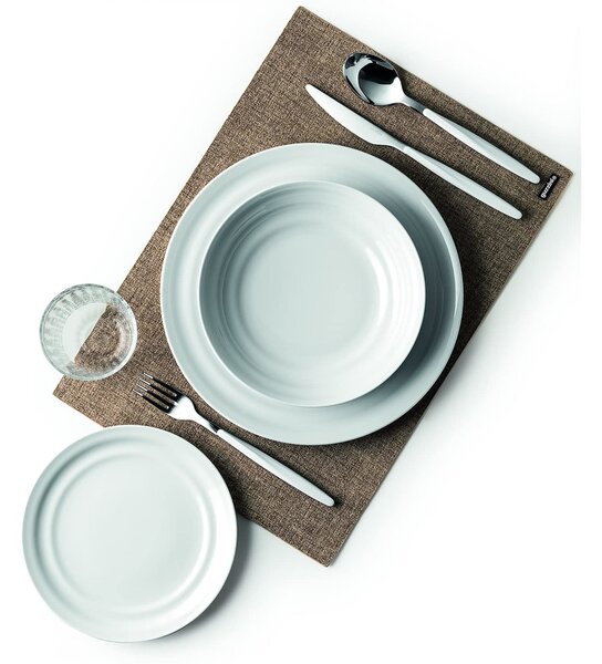 Cucchiaio My Fusion Set 6 pezzi in acciaio inox 18/10 (AISI 304) manico in ABS Giallo Ocra lavabili in lavastoviglie