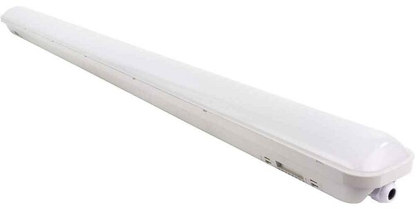 REV LED Lampada da soffitto per ambienti umidi 150 cm Grigio IP65 48 W 4500 lm Bianco luce diurna 6500 K