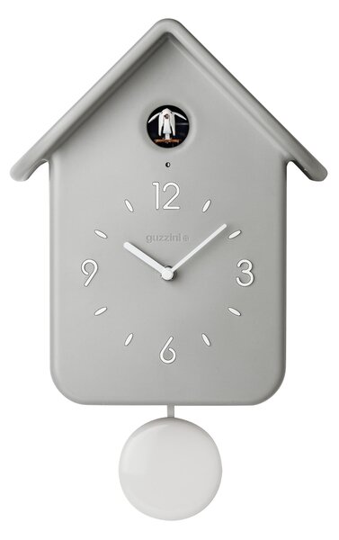 Orologio da Parete a Cuc� QQ 24,8x12xh39 cm - con pendolo removibile colore grigio