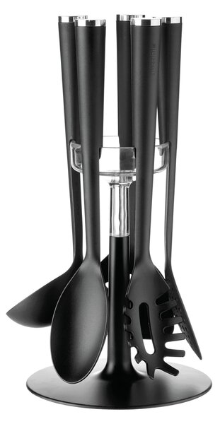 Set 5 mestoli con base Guzzini cooking 19xh35 cm con mestoli antiaderenti con base