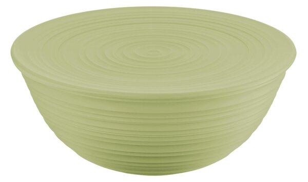 Contenitore insalatiera Tierra XL realizzato con plastica riciclata di 14 bottiglie �30xh12,8 cm -5000 cc colore Verde Alga