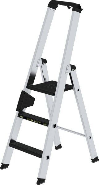Scaletta in alluminio 250kg con clip-step R13, 3 gradini