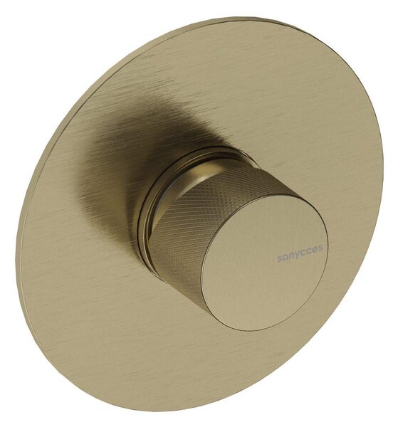 SANYCCES LOOP K Miscelatore doccia da incasso con corpo da incasso, oro spazzolato