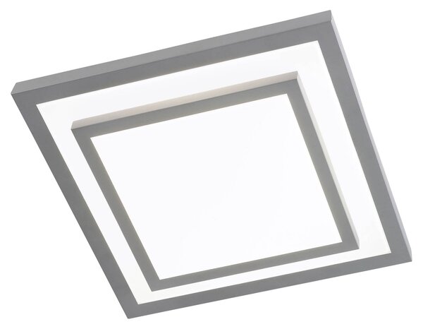 Casa NOVA Plafoniera CLIPPER III LWH 41x41x9 cm grigio Lampada da soffitto