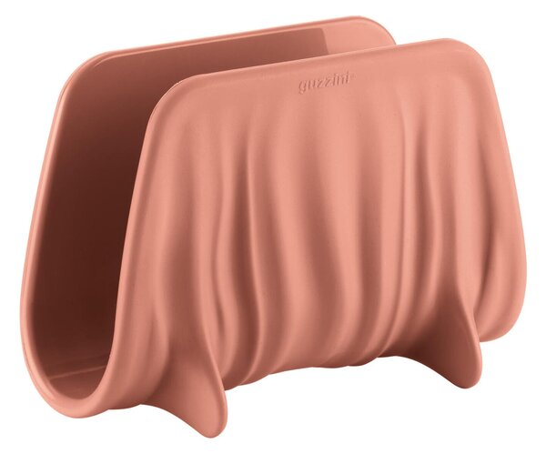 Portatovaglioli Verticale TIERRA Dimensioni 16x8 x h11 cm cm realizzato con bottiglie riciclate riciclando 2 flaconi in plastica usa e getta da 1,5 litri colore Terracotta