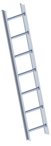Layher 1051 Scala da tetto in alluminio a 7 pioli