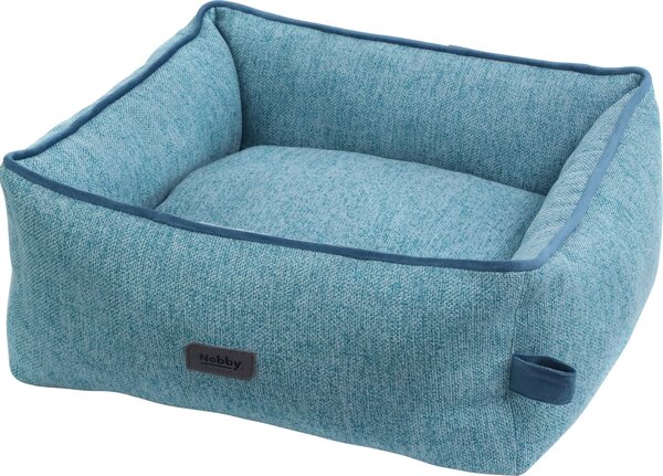 Lettino per cani Nobby blu Linou, dimensioni: 75 x 60 x 23 cm
