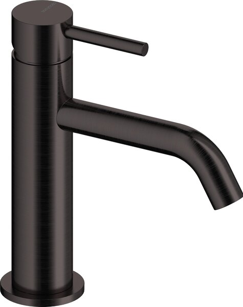 SANYCCES LOOP ColdOpen Miscelatore monocomando per lavabo 17,3 cm, nero metallizzato