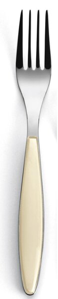 Forchette da tavola FEELING set da 6 pezzi in acciaio 18.10 (AISI 420) Lunghezza 20.5 Cm colore Crema lavabili in lavastoviglie