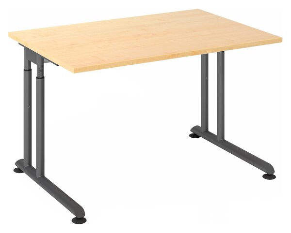 HAMMERBACHER ZS12 höhenverstellbarer Schreibtisch ahorn rechteckig