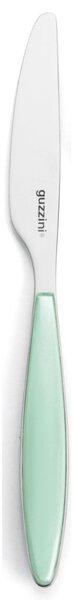 Coltelli da Tavola FEELING set da 6 pezzi in acciaio 18.10 AISI 420 dimensione 22.5 Cm Verde Acqua lavabili in lavastoviglie