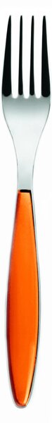 Forchette da tavola FEELING set da 6 pezzi in acciaio 18.10 (AISI304) 20.5 Cm arancio lavabili in lavastoviglie