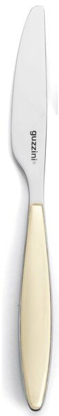 Coltelli da Tavola FEELING set da 6 pezzi in acciaio 18.10 AISI 420 dimensione 22.5 Cm Crema lavabili in lavastoviglie