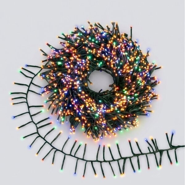 Aigostar - LED Catena luminosa natalizia per esterni 400xLED/8 funzioni 13m IP44 multicolore