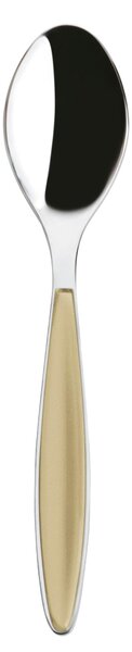 Cucchiaini da caff� FEELING set da 6 pezzi in acciaio 18.10 AISI304 14.5 Cm lavabili in lavastoviglie sabbia