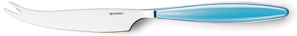 Coltello Formaggio due punte Feeling inox 18/10 lucido 23,8 cm azzurro mare lavabili in lavastoviglie