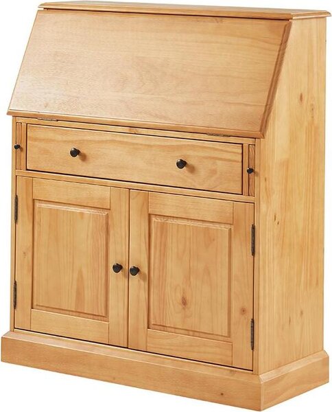 Segreteria - MDF e legno di pino - color rovere - CLEORE