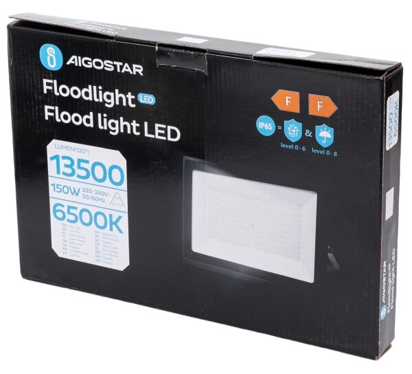 Aigostar - Faro LED LED/150W/230V 6500K IP65 nero