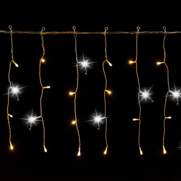 Aigostar - Catena luminosa natalizia da esterno a LED 200xLED 8x0,4m IP44 bianco caldo