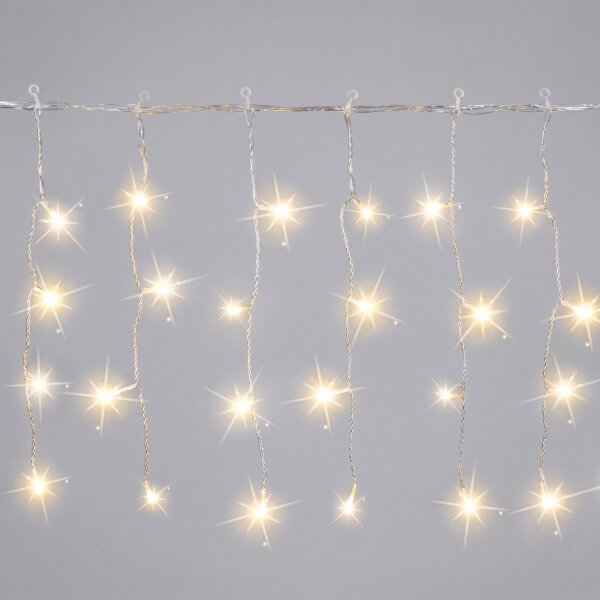 Aigostar - Catena luminosa natalizia da esterno a LED 200xLED 8x0,4m IP44 bianco caldo