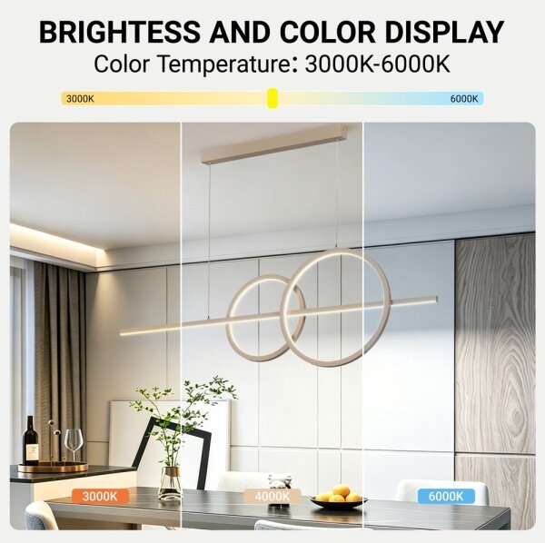 BRILAGI - Lampada a sospensione dimmerabile su cavo SIGNATURE LED/53W/230V 120 cm beige + telecomando