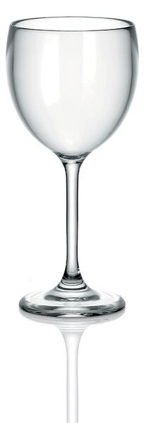 Bicchieri Vino 8.5xh19 cm 300cc 12 pezzi Happy Hour in pura plastica vergine ad alta resistenza
