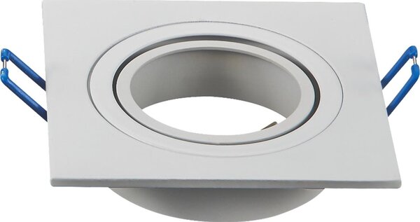 Aigostar - Cornice per faretto da incasso GU10 9,1x9,1 cm bianca