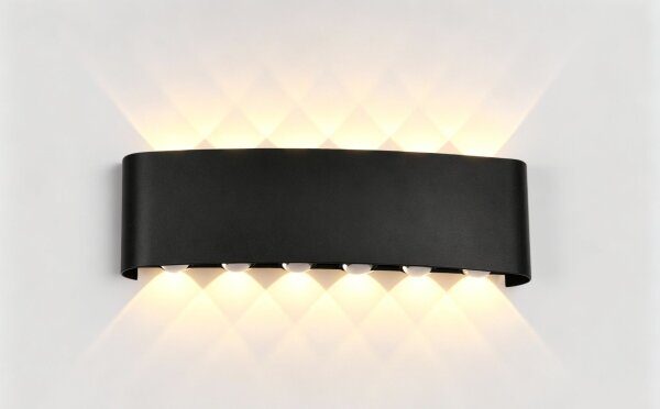 Top Light-LED Applique da esterno RAY LED/10W/230V 3000/4000/6500K IP54 nera