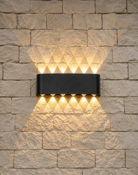 Top Light-LED Applique da esterno RAY LED/10W/230V 3000/4000/6500K IP54 nera