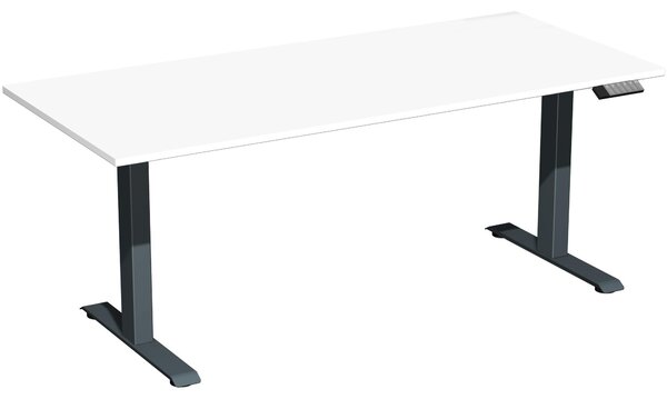 Tavolo Elevate Plus 1600x800x630-1280mm antracite/bianco