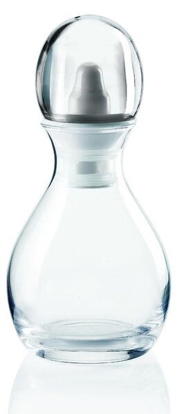 Oliera-Salino Acetiera-Pepino Matrioska Trasparente 9.4xh19.2 cm - 50 cc ampolla ergonomica con dosatore taglia e raccogli goccia