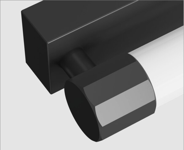 Top Light - Illuminazione LED per specchio da bagno TURIA LED/8W/230V IP44 40 cm nero